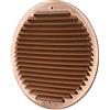 La Ventilazione GRAT200R Griglia di ventilazione tonda in rame con rete antinsetti,da sovrapporre. Diametro 230 mm.