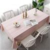 Pahajim Tovaglia Antimacchia Copritavolo Quadrato Tovaglia Cotone Lino Tovaglia Impermeabile Elegante Stile per Esterno, Soggiorno, Cucina Decorazione della Tavola(Rosa,140x140cm)