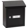 ARREGUI V4094 Cassetta Postale in Acciaio per Porte o Cancelli Interni, Cassetta Postale 23x4 cm, Taglia S (DIN A5), Anticorrosivo, nero testurizzato