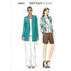 Vogue Patterns Modello Vestito da Donna, Lino, Multicolore, ZZ (LRG-XLG-XXL)