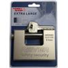 Terryshop74® Catenaccio di Sicurezza 94 mm in Acciaio con 5 Chiavi Speciali - Anti Intrusione, Bocchetta Protetta, Cilindro Centrale 10 mm, Per Porte, Portoni e Serrande