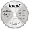 Trend Lama Circolare per Alluminio e Plastica, Diametro 300mm, Foro 30mm, 96 Denti, Larghezza Taglio 3mm, Angolo -6°, metallo duro (TCT), Finitura Extra-Fine, CSB/AP30096