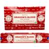 Satya Bastoncini di incenso Satya Nag Champa Dragon's Blood, BOX-12-PACKS