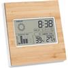 Stazione meteo in legno di bamboo multifunzione personalizzate o neutre