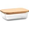 Cucina personalizzati Portapranzo in vetro con coperchio in bamboo personalizzate o neutre