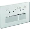 Geberit Placca Geberit Sigma50 Square Personalizzabile Doppio Tasto | 115.788.00.1 Personalizzabile con Materiali Naturali