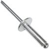 AERZETIX - Set di 100 rivetti ciechi Ø5x20mm con testa larga 14mm - DIN 7337 C - rivetto pop a rottura stelo - in alluminio/acciaio - C48172