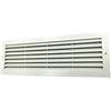 Kombi Griglia Aerazione Plastica 125 x 364 mm per Ventilazione Areazione Rettangolare Protezione Insetti Bianco Sistema Aria Casa 125x364
