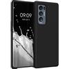 kwmobile Cover per Oppo Find X3 Neo Custodia - Back Case per Smartphone in Silicone TPU - Protezione Gommata - nero