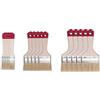HARDY WORKING TOOLS Flachpinsel-Set 15-teilig, 5 Stück - 25, 50, 75 mm Breite, Malerpinsel Set mit Holzgriff, Lackpinsel Serie *40*, 15PCS, Pinselset A0284-030500