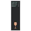 Bi-Office Combinazione Bacheca e Lavagna Back2Chalk Vino, Cornice MDF Bianca Opaca, 20 x 60 cm