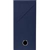 Exacompta - Cod. 89427E - 1 Scatola per progetti dorso 120mm consegnata già montata - Carta telata - F.to esterno 25,5x34cm per A4 - Blu scuro