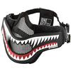 OneTigris X Storm Maschera Tattica a metà Viso con Rete di Protezione per Softair e Paintball, Pieghevole Regolabile con Cinghia Elastica, Lower Face Mask