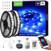 Lepro Striscia LED Alexa WiFi 10M 36W, Strisce LED Intelligente, 16 Millioni Colori RGB, Smart Striscia Luminosa con Telecomando e Controller, Compatibile con Alexa/Google Home [Solo 2,4 GHz], 2X 5M