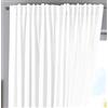 Gardinenbox Jena Cationic - Tenda con Passanti nascosti, Effetto Lino, mélange con fermatenda, 100% Poliestere, Bianco, 250 x 300 cm