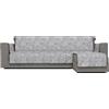 Italian Bed Linen Copridivano Antiscivolo Glamour Penisola DX, Grigio Scuro, 290 cm