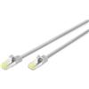 DIGITUS Cavo LAN Cat 6A - 3 m - 100% testato a livello di componenti - Cavo di rete RJ45 - S-FTP schermato - grigio