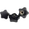 ANSIEDIO 5Pcs M4 x 32mm Manopola Stella, Pomello a Stella, Dado a Stella con Filettatura Femmina, per Macchine Utensili