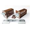 CAMAR Reggipensile CAMAR. Kit Supporto Pensile (coppia DX e SX). Ganci Mobili Sospesi. (CAMAR 800, MARRONE)