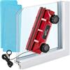 AIDELY strumento per la pulizia di finestre alte per interni ed esterni sistema di lavaggio delle finestre Tergicristallo professionale 2 in 1 con asta di estensione da 105 