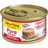 GimDog Pure Delight Tonno con manzo, Snack per cani ricco di proteine con pesce tenero in gustosa gelatina, 12 scatolette, 12 x 85 g