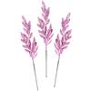 Flair Flower Ramo di Natale Artificiale con Glitter e Pietre Decorative, Ramo Decorativo per composizioni Natalizie, Corona dell'avvento Decorativa, Fiore Singolo