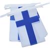 AZ FLAG Ghirlanda 6 Metri 20 Bandiere Finlandia 21x15cm, Bandiera Finlandese 15 x 21 cm - Festone Bandierine