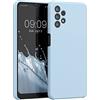 kwmobile Cover per Samsung Galaxy A32 5G Custodia - Back Case per Smartphone in Silicone TPU - Protezione Gommata - celeste pastello