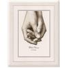 VERVACO Kit Punto Croce Contato Mano nella Mano Decorativi per Pareti ca. 17 x 25 cm Set Fai da Te Creativo Adulti Ricamo Casa Decor Arte da Parete Kit per Hobby Cross Stitch