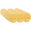 Easy dort Set di 3 lenzuola da 60 x 120 cm, per letto per bambini, culla, lettino da 60 x 120, 100% cotone, giallo paglia, estensibile, traspirante, sonno sano, marchio Easy Dort | certificato Oeko-Tex,