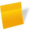 Durable 174604 Buste con Magneti al Neodimio A5 Orizzontale, Confezioni da 10 Pezzi, Giallo