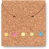 Memopad personalizzati in sughero da 125 fogli 8x5x0,2 cm personalizzate o neutre