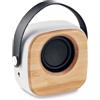 Tecnologici personalizzati Cassa bluetooth portatile in bamboo personalizzata Ohio Sound personalizzate o neutre