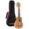 Ortega Guitars Ukulele Soprano Elettro-Acustico - Timber Series - Gig Bag Inclusa - Zebrawood, Natural (RFU10ZE)