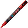 UNI MITSUBISHI Marcatore a base d'acqua Uni Posca PC3M - punta fine da 0,9mm a 1,3mm - rosso - Uni Mitsubishi (unità vendita 1 pz.)