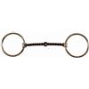 Umbria Equitazione Filetto western inox ad anelli torciglione grosso nero Umbria Equitazione