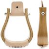 Lakota Saddlery Staffe Western in legno e pedane rivestite in cuoio