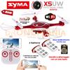 Syma DRONE SYMA X5 UW WIFI BLOCCO ALTEZZA barometro FPW camera 720p kit 2 BATTERIE!!