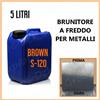 Brunitore a Freddo per Brunire Armi Acciaio Parti Ferro Metallo Brown S120 5 lt