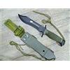 albainox KNIFE COLTELLO 30,5 CM BLACK BEAR SURVIVAL TATTICO MANICO abs FODERO NYLON