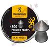 3x 500 Pz CONF. PIOMBINI BROWNING 4.5 mm .177 TESTA PUNTA DOMED PALLINI DIABOLO