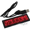 MINI DISPLAY PROGRAMMABILE LED BADGE TABELLA INSEGNA SCORREVOLE RICARICABILE