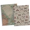 Miquelrius - Pack 2 Quaderni 100% Riciclati, Formato A4, A Quadretti Da 5 mm, Fogli Da 80 g/m², Microperforati, Margine, 4 Fori E Fascia Colorata, Design Ecobutterfly Ed Ecomaps.