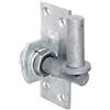 Alberts 318765 Cardine da avvitare, Regolabile di 20 mm, zincato a Caldo, entrata Ø16 mm, piastra 100 x 40 mm