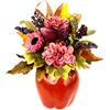 Flair Flower Crisantemi nella casseruola, Colore: Rosa., 28x20x16 cm