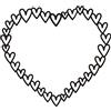 Vaessen Creative Fustelle da Taglio, Cornice Cuore, Realizzate Complessi Design per Scrapbooking, per la Creazione di Biglietti e altri Progetti Creativi con la Carta