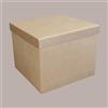 SCOTTON 5 Pz Scatola Baule+Coperchio Carta Onda Avana 200x200H230 mm