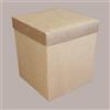 SCOTTON 5 Pz Scatola Baule+Coperchio Carta Onda Avana 250x250H200 mm