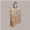 SCOTTON 20 Pz Shopper Carta Marrone Words Manico Cordino 190x90H250
