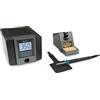 Quick TS1200 - Stazione saldante digitale regolabile ESD 120 Watt con saldatore con cartuccia Rapid da 1 mm e accessori SMD per industria, laboratorio, scuola e hobby in 7 secondi a 350 °C